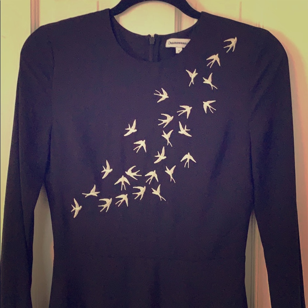 Warehouse black asymmetrical dress